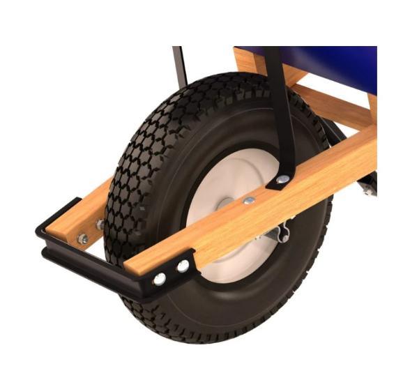 outils 150kg de chariot de jardin de 540mm brouette de 6 pi3 avec le cadre en acier 2