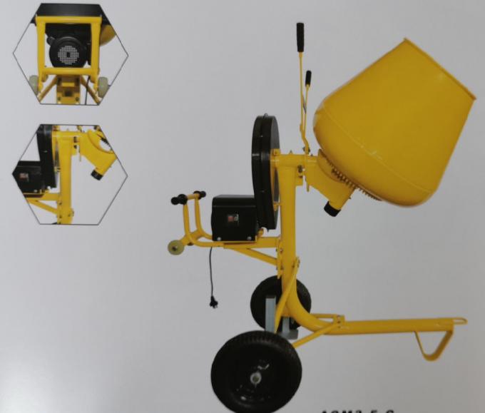 Mélangeur de ciment de moteur à gaz de Mini Concrete Mixer Machine Roll de certificat de la CE 2