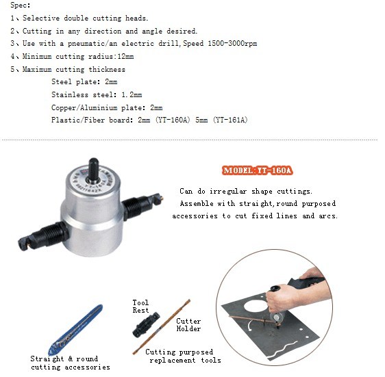 Grignoteur de haute qualité électrique portatif professionnel de coupe en métal de Powertools/
