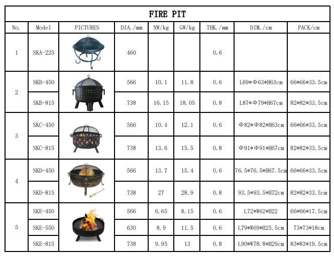 Fourneau simple de charbon de bois pour le barbecue/fourneau de chauffage extérieur portatif