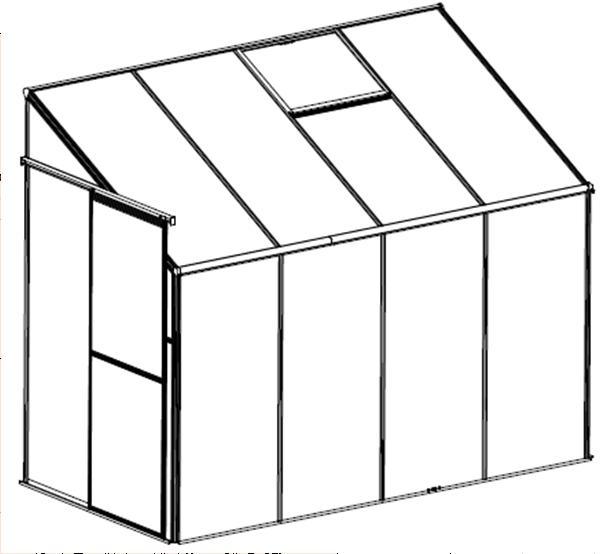 Chambre verte fixée au mur de cadre de soleil de pièce de Chambre en aluminium de jardin