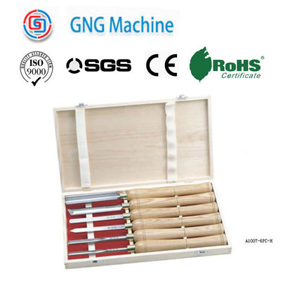 GV en bois matériel de trousses d'outils de tour de poignée en bois découpant le burin
