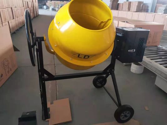 Deux roues Mini Concrete Mixer électrique 250L avec de la fonte Ring Gear