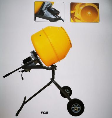 malaxeur de ciment de 160L Mini Concrete Mixer Machine Yellow