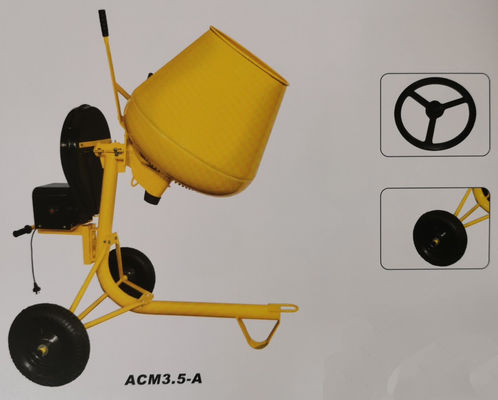Mélangeur de ciment de moteur à gaz de Mini Concrete Mixer Machine Roll de certificat de la CE
