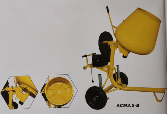 Mélangeur de ciment de moteur à gaz de Mini Concrete Mixer Machine Roll de certificat de la CE