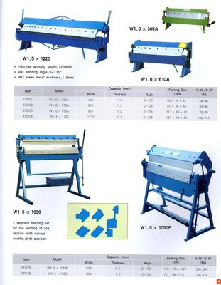 machine électrique de pliage en métal de frein de découpeuse de cisaillement de main de 1220mm