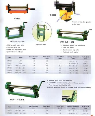 Machine à cintrer de main de cisaillement de découpeuse de rouleau semi-automatique d'OIN
