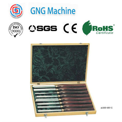 En bois en forme de V tour trousse d'outils le bois en bois de poignée découpant l'ensemble de burin