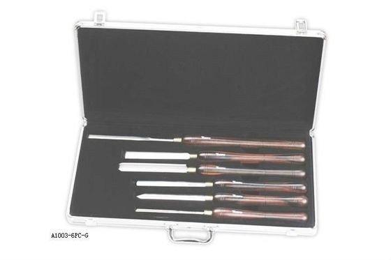 En bois en forme de V tour trousse d'outils le bois en bois de poignée découpant l'ensemble de burin