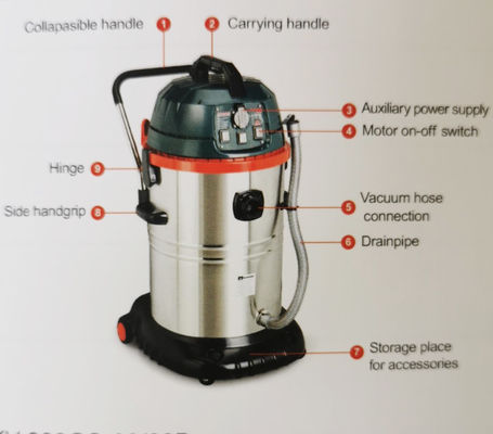 monophasé de nettoyage de machine de plancher électrique de l'acier inoxydable 15L